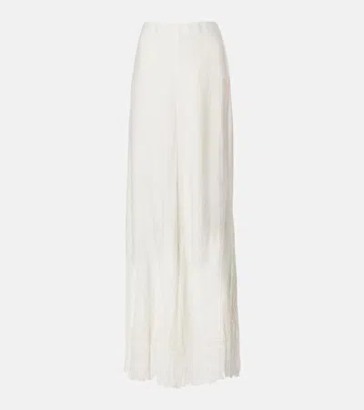 STELLA MCCARTNEY FRINGED WIDE-LEG PANTS
