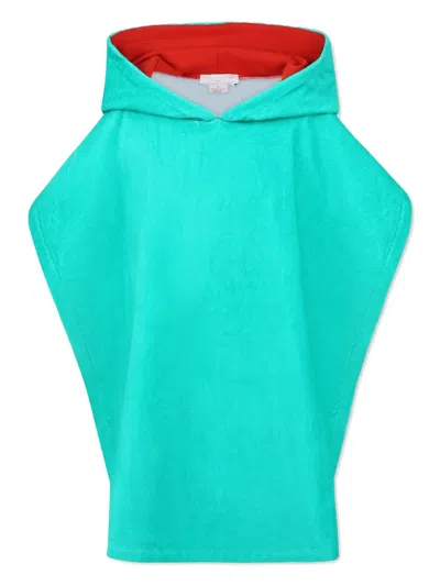 Stella Mccartney Kids' Frog Graphic Beach Towel In Green