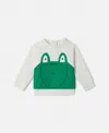 Stella Mccartney Frog Graphic Long Sleeve T-shirt In Cream