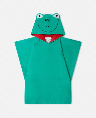 Stella Mccartney Frog Graphic Towel Dress In Green
