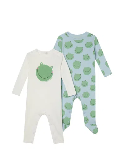 Stella Mccartney Frog-print Babygrow (set Of Two) In White