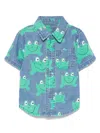 Stella Mccartney Frog-print Shirt In Blue
