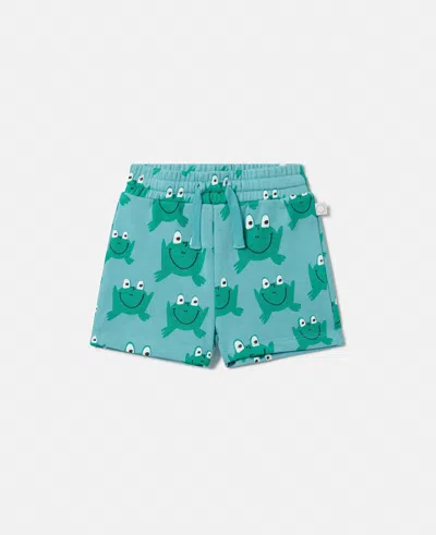 Stella Mccartney Frog Print Shorts In Green