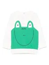 Stella Mccartney Frog-print Sweatshirt In White