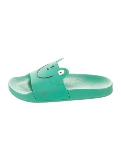 Pre-owned Stella Mccartney Babies' Frog Slides In Green