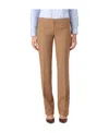 Stella Mccartney Front Pleated Casual Pants In Brown