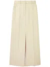 Stella Mccartney Front-slit Maxi Skirt In Neutrals