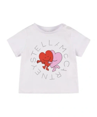 Stella Mccartney Frontprint Tshirt In Pink