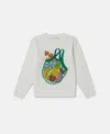 Stella Mccartney Fruit Net Graphic Sweatshirt In Cream