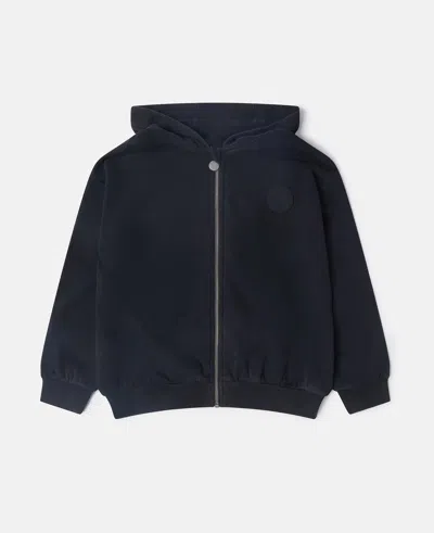 Stella Mccartney Full-zipper Hoodie In Black
