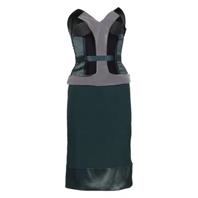 Pre-owned Stella Mccartney F/w 2003 Runway Strapless Corset Dress In Black