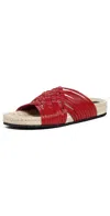 Stella Mccartney Gaia Alter Mat Sandals Love Red In Love Red