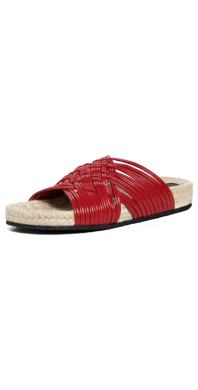 Stella Mccartney Gaia Alter Mat Sandals Love Red