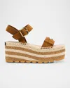 Stella Mccartney Gaia Alter Wedge Sandals