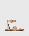 Stella Mccartney Gaia Ankle Buckle Sandals In Desert