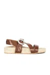 Stella Mccartney Gaia Cocco Alter Reptile Sandal In Brown