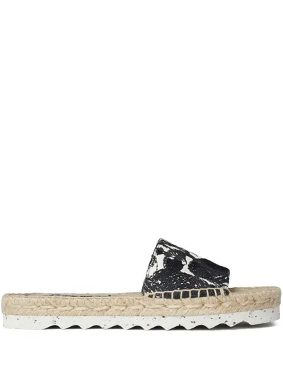 STELLA MCCARTNEY GAIA MOTH ESPADRILLE SLIDES