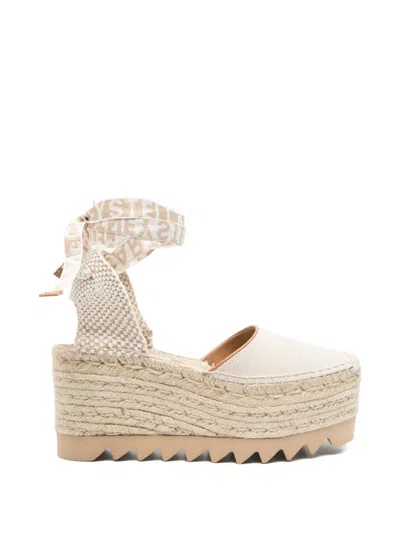 Stella Mccartney Gaia Platform Espadrilles In Animal Print