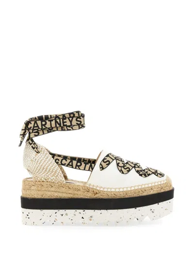 Stella Mccartney Gaia Platform Espadrilles In Sand