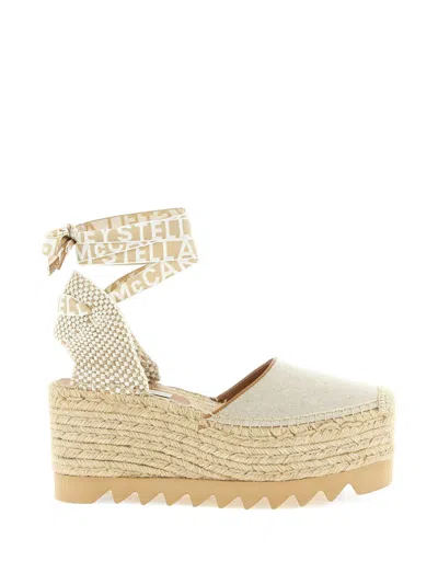 Stella Mccartney Stella Mc Cartney Multicolor Canvas Gaia Espadrilles In Yellow