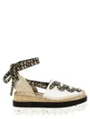 Stella Mccartney Canvas Wedge Espadrillas In Multi