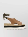 STELLA MCCARTNEY GAIA WEDGES WITH ROUND TOE AND PLATFORM SOLE