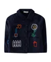 Stella Mccartney Garden Embroidered Jacket In Black
