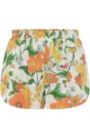 Stella Mccartney Shorts Garden In Multicolor Orange