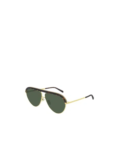 Stella Mccartney Geometric Frame Sunglasses In Green