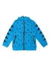 Stella Mccartney Geometric-print Jacket In 蓝色