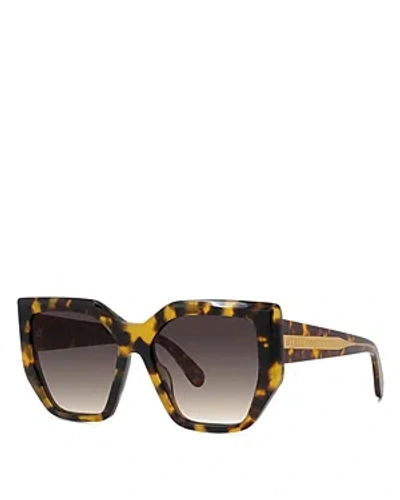 Stella Mccartney Geometric Sunglasses, 54mm In Black