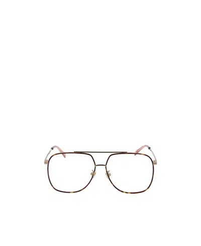 Stella Mccartney Geometrically Framed Flat Mirror In Brown