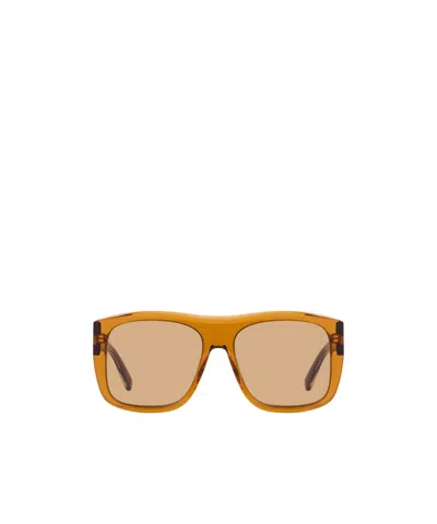 Stella Mccartney Geometrically Framed Flat Mirror In Brown