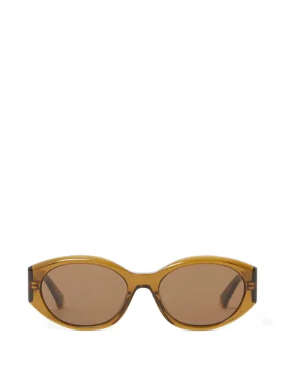 Stella Mccartney Geometric-frame Sunglasses In Braun
