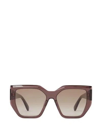 Stella Mccartney Geometric-frame Sunglasses In Braun