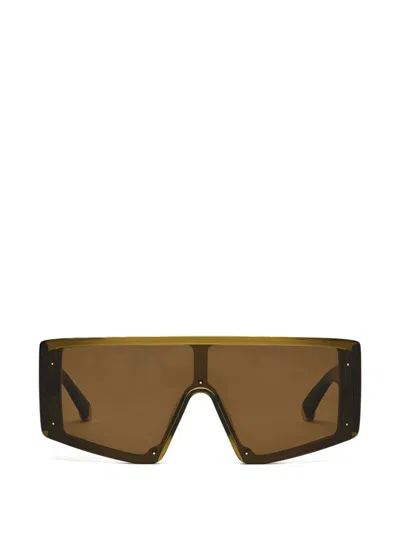 Stella Mccartney Geometric-frame Sunglasses In Grün