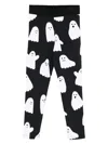 Stella Mccartney Ghost-print Leggings In Black