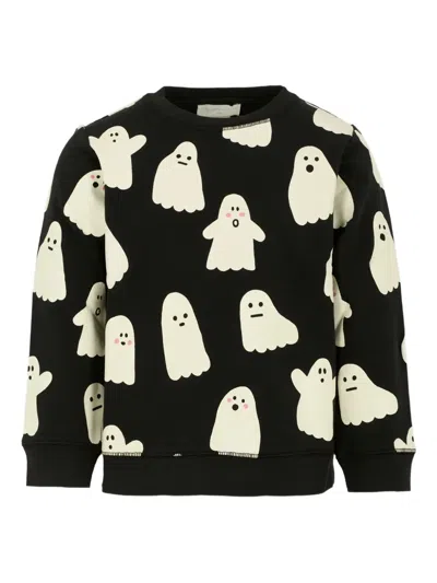 Stella Mccartney Kids' Ghost-print Sweatshirt In Black