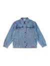 Stella Mccartney Logo Detailed Denim Jacket In Blue