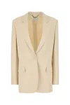 Stella Mccartney Viscose Blend Blazer With Buttoned Cuffs