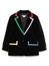Stella Mccartney Contrast-trim Blazer In Black