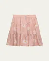 Stella Mccartney Girl's Dandelion-print Skirt In 50tmc Pink