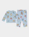 Stella Mccartney Girl's Fairies Cotton Tracksuit In Blue