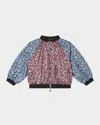 Stella Mccartney Girl's Floral Jacket In Pink