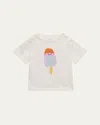 Stella Mccartney Girl's Ice Cream Logo-print Graphic T-shirt In 101 White