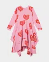 Stella Mccartney Printed Jersey Dress In Pink