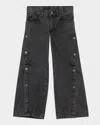 Stella Mccartney Kids Button-detail Trousers In Black