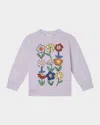Stella Mccartney Printed Cotton Jersey Sweatshirt In Purple