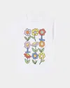 Stella Mccartney Girl's Stella Lettering Flowers Short-sleeve T-shirt In Multi