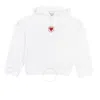 Stella Mccartney Girl White Sweatshirt With Heart Detail In White